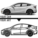 Custom Car Metal Wall Art with Spinning Wheels, Personalized Car Design, Custom Auto Gift for Men, Garage Decor, Your Car Line Art-KAFMEKA048