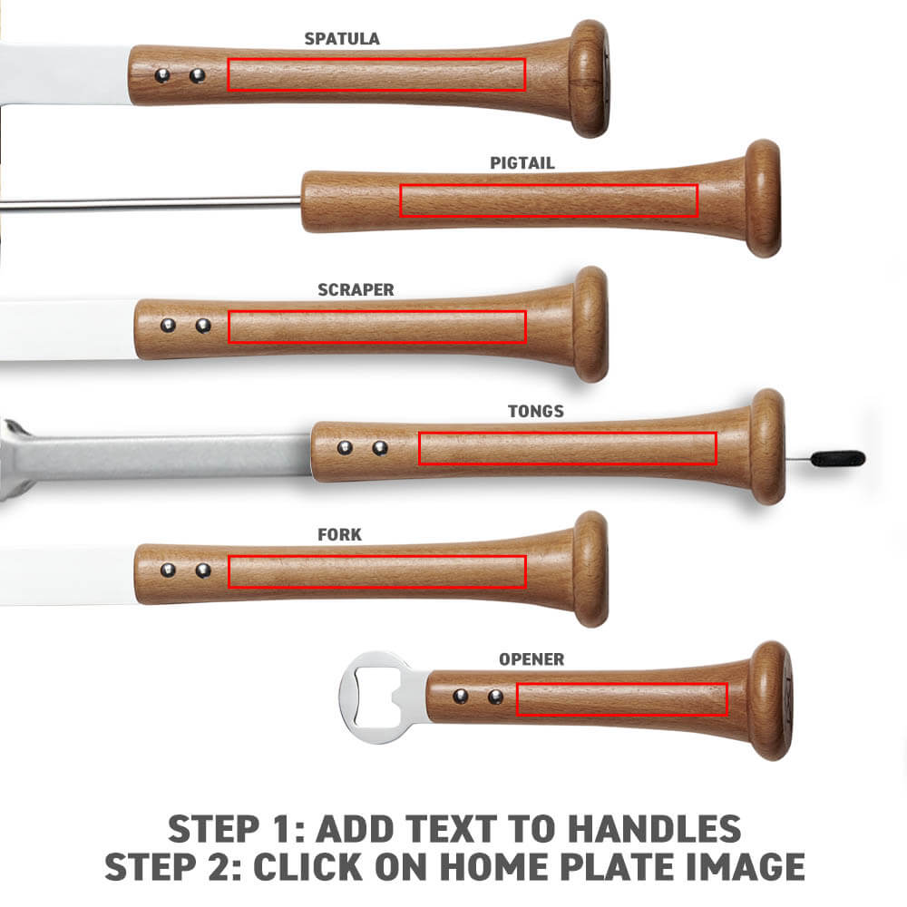 Stainless Steel Grill Tool Set 7-Piece MVP Customizable Gift, photo 2 of 7