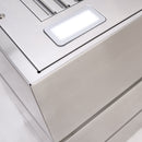 Akicon 30" Stainless Steel Wall Mount Range Hood, 3 Stacks Kitchen Hood with 600 CFM Vent Motor- AK-HS30L