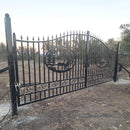 20x8 ft Steel Dual Swing Driveway Gate by Chery Industrial