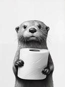 GobekUsa Cute Animals Canvas Wall Art for Bathroom