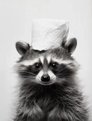 GobekUsa Cute Animals Canvas Wall Art for Bathroom