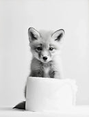 GobekUsa Cute Animals Canvas Wall Art for Bathroom