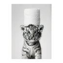 GobekUsa Cute Animals Canvas Wall Art for Bathroom