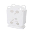 Cute bear coral & white cutlery organizer stand kitchen storage by Decorbites
