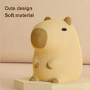 Cute beige plush capybara night light for bedroom kids room by Decorbites