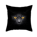 Cute black cat pillowcases bedroom animal print cushion covers by Decorbites