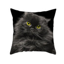 Cute black cat pillowcases bedroom animal print cushion covers by Decorbites