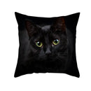 Cute black cat pillowcases bedroom animal print cushion covers by Decorbites