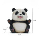 Cute black & white panda baby figurine – living room decor by Decorbites