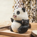 Cute black & white panda baby figurine – living room decor by Decorbites