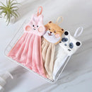 Cute cartoon animal hand towel set for kitchen and bathroom decor by Decorbites
