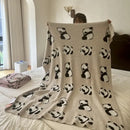 GobekUsa Cute Cartoon Half Flannel Blanket