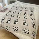 GobekUsa Cute Cartoon Half Flannel Blanket