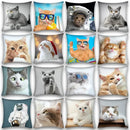 Cute cat anime pillow case – bedroom and living room square cushion by Decorbites