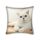 Cute cat anime pillow case – bedroom and living room square cushion by Decorbites