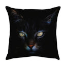 Cute cat sofa cotton linen cushion cover living room pillow case by Decorbites