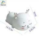 Cute cream colorful deer led lamp for bedroom by Decorbites