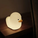 GobekUsa Cute Dull Duck Night Light USB Charging Kids Room Bedside Lamp
