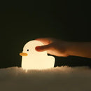 GobekUsa Cute Dull Duck Night Light USB Charging Kids Room Bedside Lamp