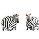 GobekUsa Cute Fat Zebra Resin Animal Figurine Sculpture Desktop Art Decoration