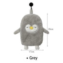 Cute goose microfiber hand towels white & gray bathroom decor by Decorbites
