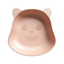 Cute green bear shape fruit plate set of 4 kitchen snack dish by Decorbites
