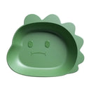 Cute green bear shape fruit plate set of 4 kitchen snack dish by Decorbites