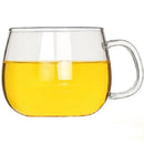 Cute letter glass mug kitchen printed fruit and flower drinkware by Decorbites