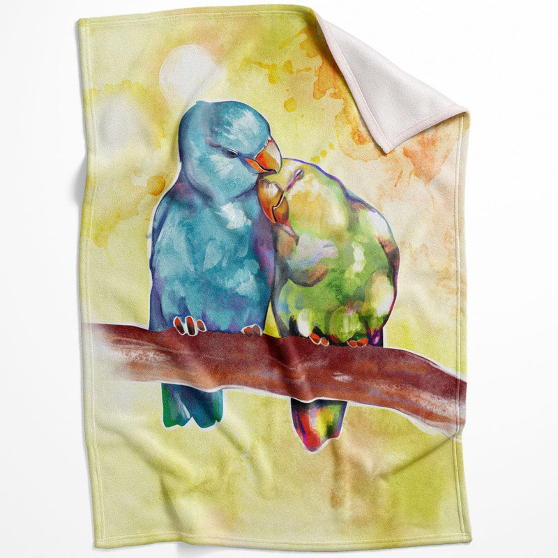 Cute Love Birds Blanket