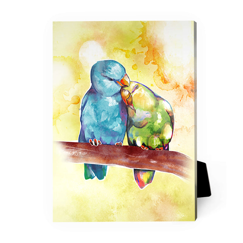 Cute Love Birds Desktop Canvas