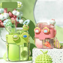 Cute pastel animal double-bin sippy cup kitchen kids water bottle by Decorbites