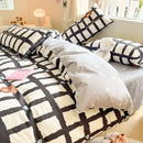 GobekUsa Cotton Floral Print Bedding Set: Comfortable Sleep Quilt Cover & Fitted Sheet in All Seasons