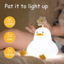 Cute penguin white silicone night light bedroom usb rechargeable lamp by Decorbites