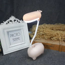 Cute pig elk night lamp pink white mint bedroom desk light by Decorbites