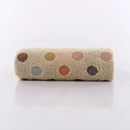 Cute pink & beige dot face towel set bathroom cotton linens by Decorbites