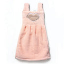 Cute pink & light blue plush dress cartoon hand towel kitchen decor by Decorbites