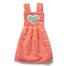 Cute pink & light blue plush dress cartoon hand towel kitchen decor by Decorbites