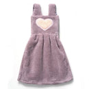 Cute pink & light blue plush dress cartoon hand towel kitchen decor by Decorbites