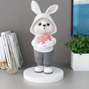 GobekUsa Cute Rabbit Desk Figurines, Cartoon Home Decor, Nordic Arts, Crafts Supplies