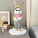 GobekUsa Cute Rabbit Desk Figurines, Cartoon Home Decor, Nordic Arts, Crafts Supplies