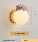 GobekUsa Cartoon Animal Wall Light for Bedroom Lighting