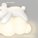 GobekUsa Cute Polar Bear Cloud Wall Lamp for Kids Bedroom Décor