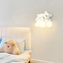 GobekUsa Cute Polar Bear Cloud Wall Lamp for Kids Bedroom Décor