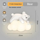 GobekUsa Cute Polar Bear Cloud Wall Lamp for Kids Bedroom Décor
