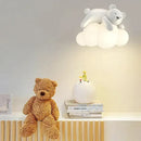 GobekUsa Cute Polar Bear Cloud Wall Lamp for Kids Bedroom Décor
