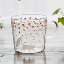Cute polar bear glass coffee mug kitchen heat resistant tea cup by Decorbites