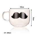 Cute polar bear glass coffee mug kitchen heat resistant tea cup by Decorbites