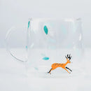 Cute polar bear glass coffee mug kitchen heat resistant tea cup by Decorbites