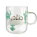 Cute polar bear glass coffee mug kitchen heat resistant tea cup by Decorbites